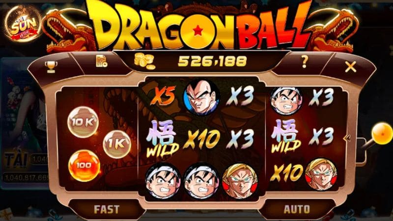 Giao diện, đồ hoạ ấn tượng của game Dragon Ball SunWin