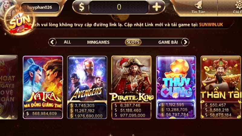 Cổng game nổ hũ quốc tế SunWin