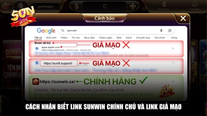 Lý do cần biết cách phân biệt link Sunwin chính chủ